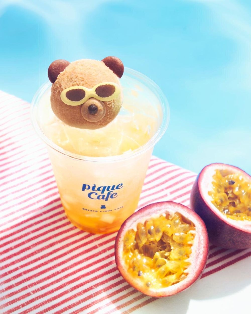 要去日本的快看！Gelato Pique Cafe最新「墨鏡熊熊可麗餅、熊熊百香果氣泡飲」萌到捨不得開動！-4