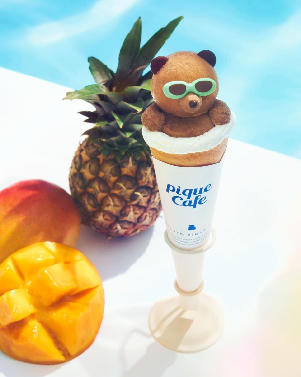 要去日本的快看！Gelato Pique Cafe最新「墨鏡熊熊可麗餅、熊熊百香果氣泡飲」萌到捨不得開動！-6