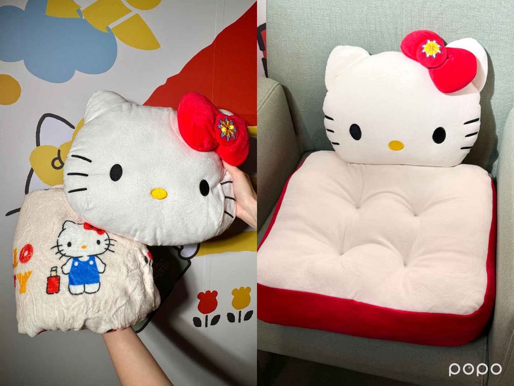 國民乳霜攜手三麗鷗！京城之霜首次聯名Hello Kitty、包裝印上超萌凱蒂貓，獨家毛毯抱枕、毛絨化妝包、椅墊只送不賣！-8