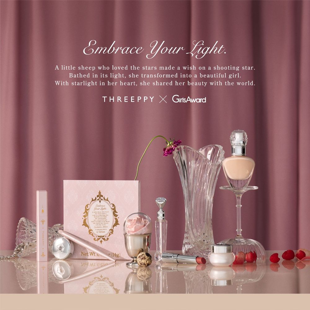 2026日本大創百元美妝直接開掛！THREEPPY × GirlsAward聯名太誇張，500日圓買到專櫃級夢幻彩妝！-2