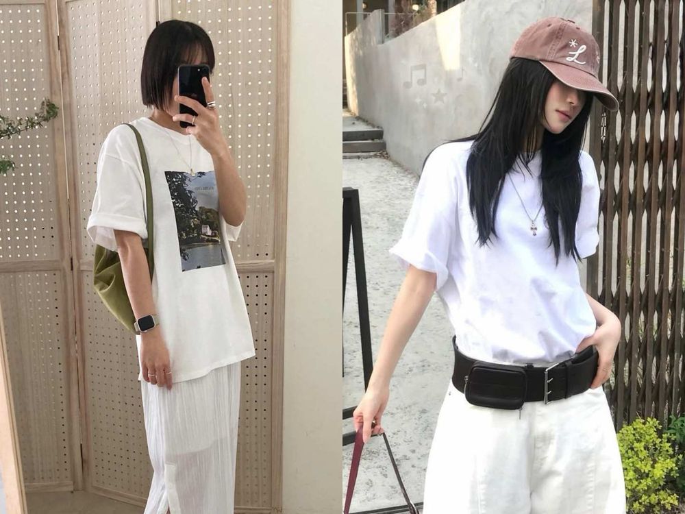 夏天T恤怎麼穿？5招「不無聊穿搭技巧」學起來！短版衣櫃必備、原來滾邊是今年關鍵字！-9