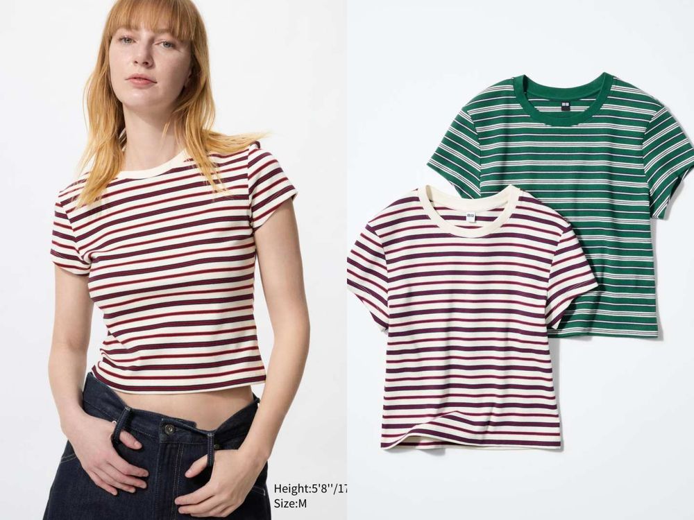 夏天T恤怎麼穿？5招「不無聊穿搭技巧」學起來！短版衣櫃必備、原來滾邊是今年關鍵字！-13