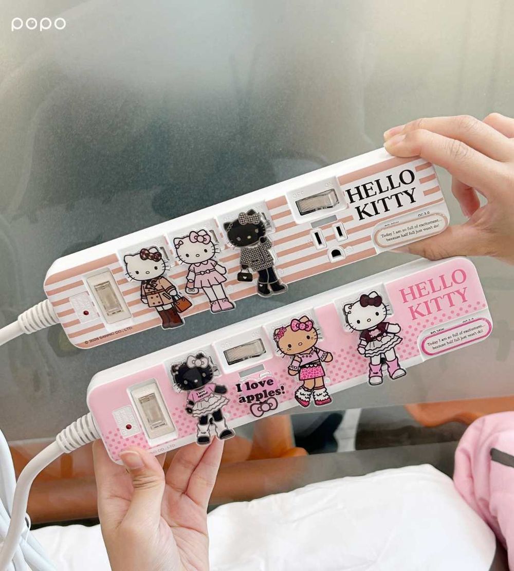 長腿Hello Kitty在7-11！超可愛70公分曬黑Kitty絨毛玩偶、豹紋凱蒂貓飲料提袋」免飛日本就能買！-12