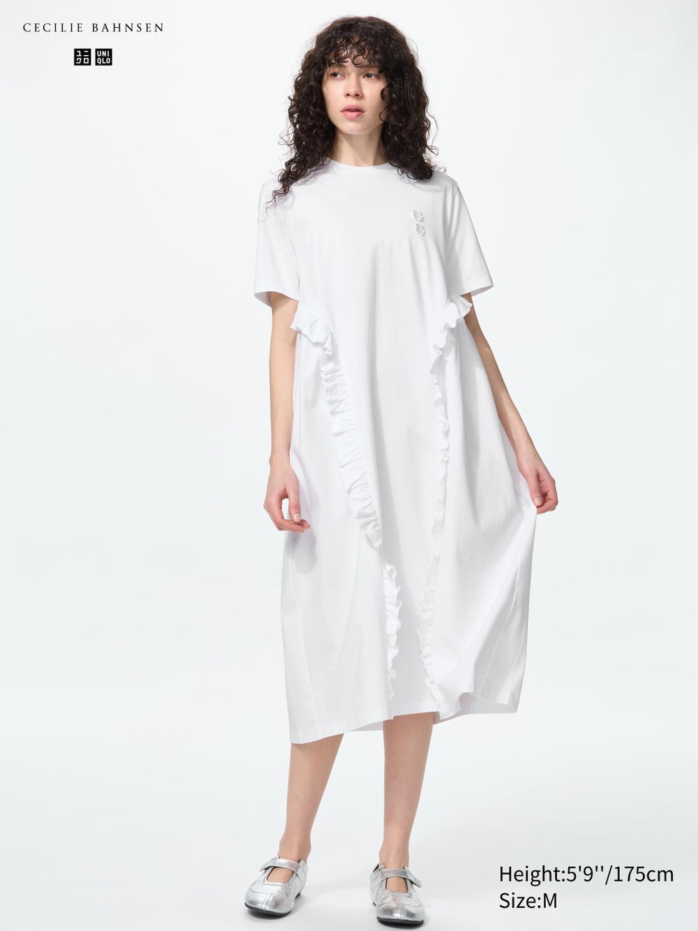 UNIQLO首度聯名Cecilie Bahnsen！「澎澎袖長裙、大花上衣」超必收、把北歐浪漫穿進日常！-13