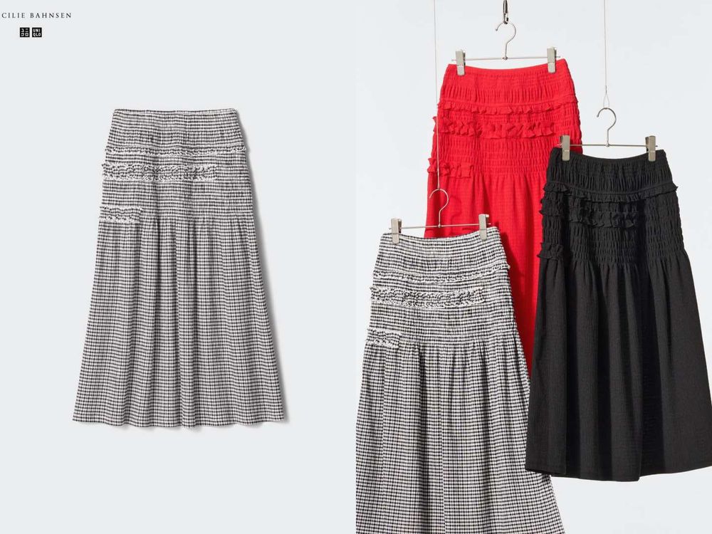 UNIQLO首度聯名Cecilie Bahnsen！「澎澎袖長裙、大花上衣」超必收、把北歐浪漫穿進日常！-16