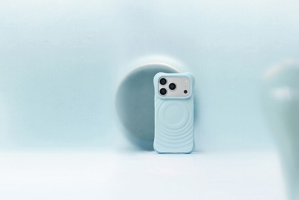 韓星狂愛CASETiFY水波紋手機殼再出新色！最新「柔霧藍＋水仙花支架」太夢幻、根本仙氣爆表組合！-5