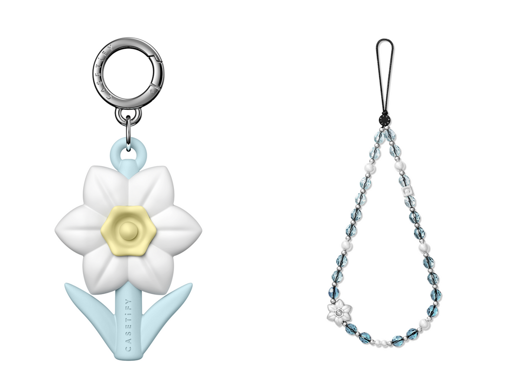 韓星狂愛CASETiFY水波紋手機殼再出新色！最新「柔霧藍＋水仙花支架」太夢幻、根本仙氣爆表組合！-9