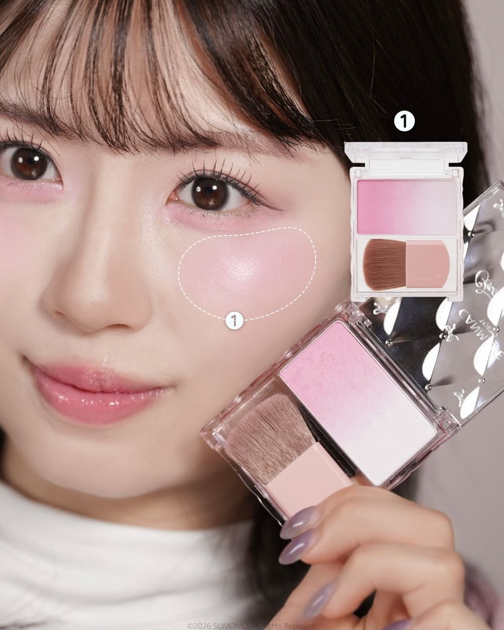 開賣被搶到缺貨！CANMAKE漸層腮紅結合頰彩＋打亮、一刷曖昧光澤太高級，被譽為SUQQU平替，獨賣資訊趕快筆記！-9