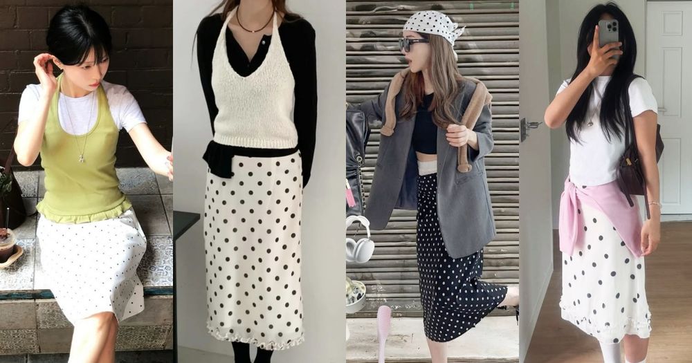2026圓點穿搭捲土重來！4招不顯老穿搭靈感快看！第一招韓系感爆棚、直接升級時髦精！-1