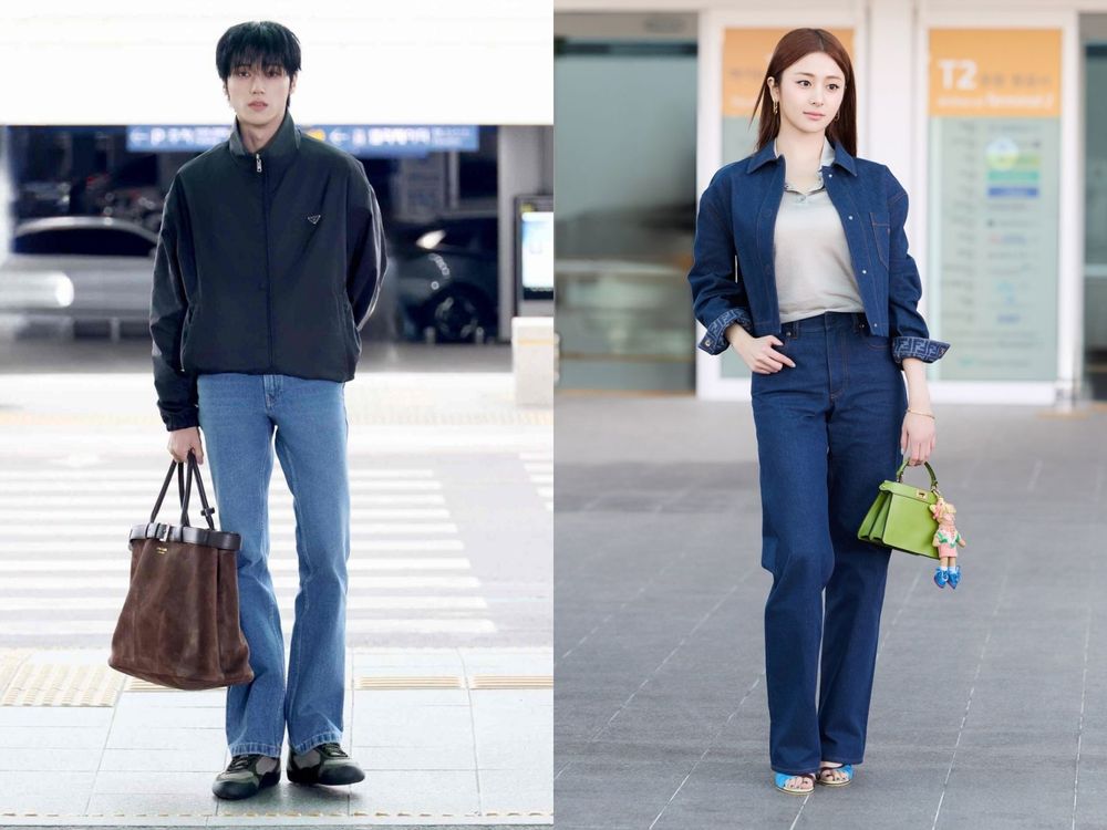 想不到怎麼穿？韓星機場穿搭5招不敗公式！Felix、Jisoo堪稱範本、圭賢快閃來台「運動外套」被問爆！-6