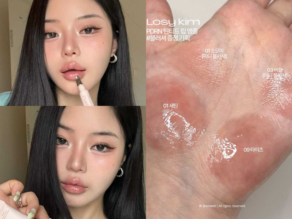 白開水裸透美學天花板！韓女最愛LosyKim唇蜜＋迷你水光腮紅限定組，無腦完成淡顏氛圍妝，OLIVE YOUNG獨賣！-5