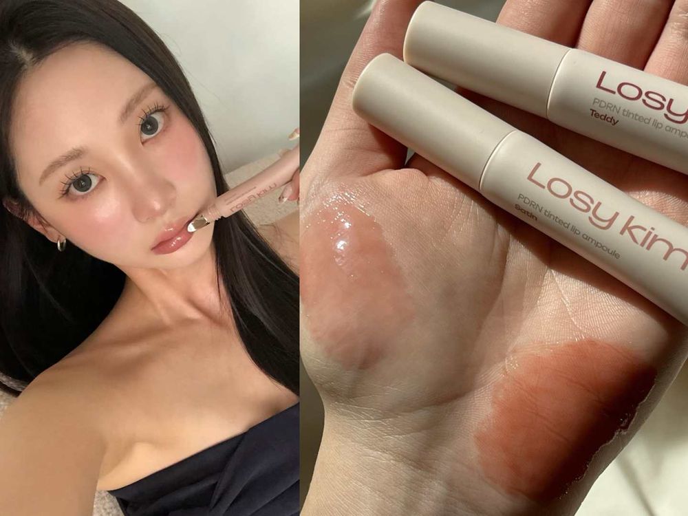 白開水裸透美學天花板！韓女最愛LosyKim唇蜜＋迷你水光腮紅限定組，無腦完成淡顏氛圍妝，OLIVE YOUNG獨賣！-11