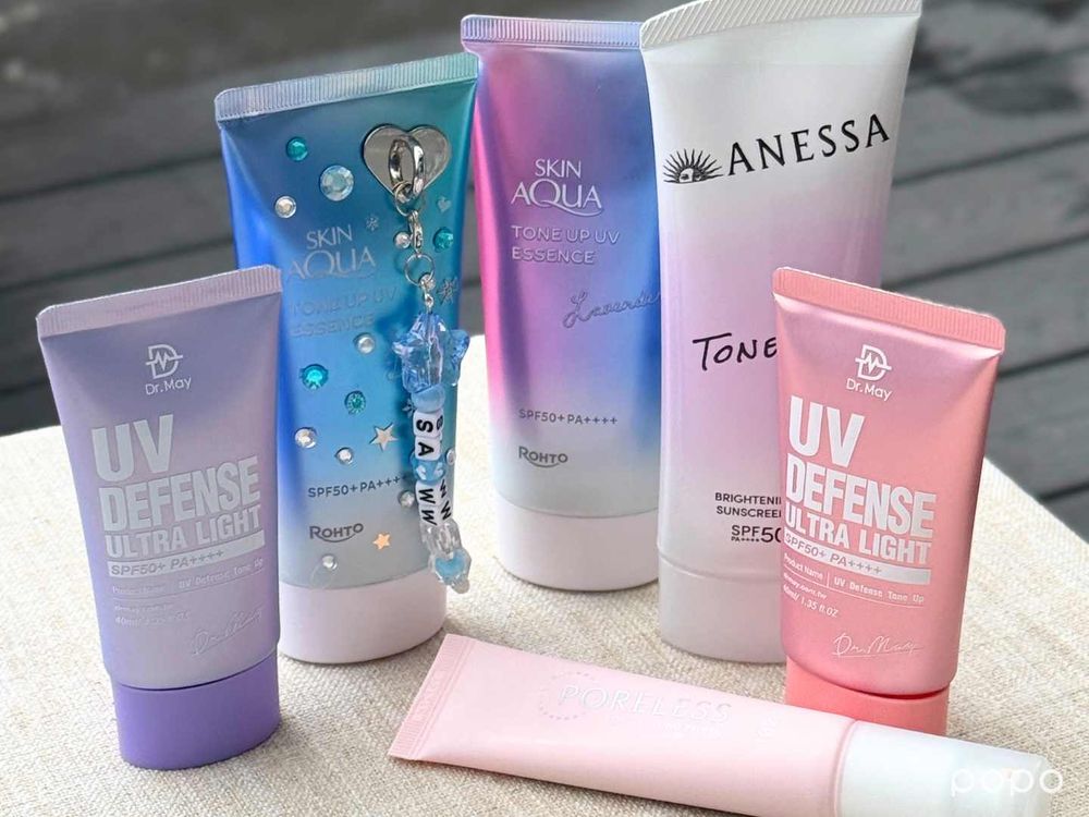 2026平價飾底乳評比！曼秀雷敦、安耐曬、Dr.May、1028，藍色＆紫色提亮蠟黃有感，這款一抹毛孔都隱形！-13