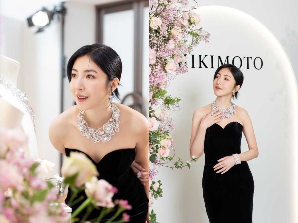 看漂亮的東西最療癒！MIKIMOTO全新珠寶展登場！楊謹華配戴101克拉「珍珠鑽石項鍊」、真的美瘋了！-3