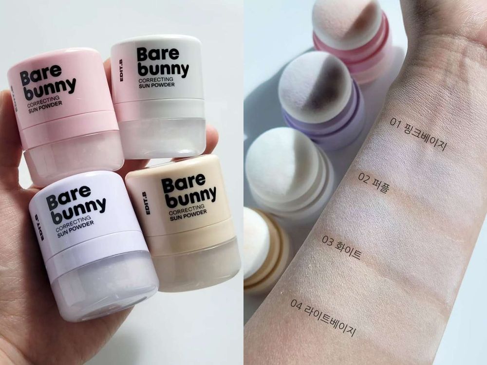 被說像開濾鏡！DAISO裸肌修圖神器爆紅「Bare Bunny潤色防曬＋柔焦定妝蜜粉」，五千韓元打造仙女柔焦發光肌！-3