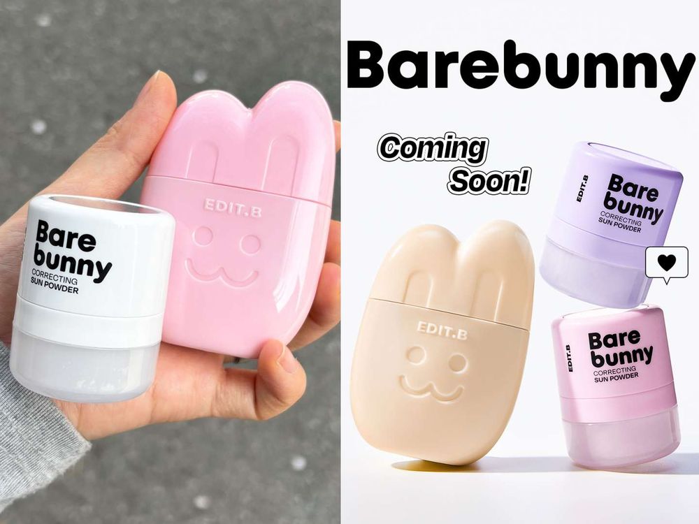 被說像開濾鏡！DAISO裸肌修圖神器爆紅「Bare Bunny潤色防曬＋柔焦定妝蜜粉」，五千韓元打造仙女柔焦發光肌！-7