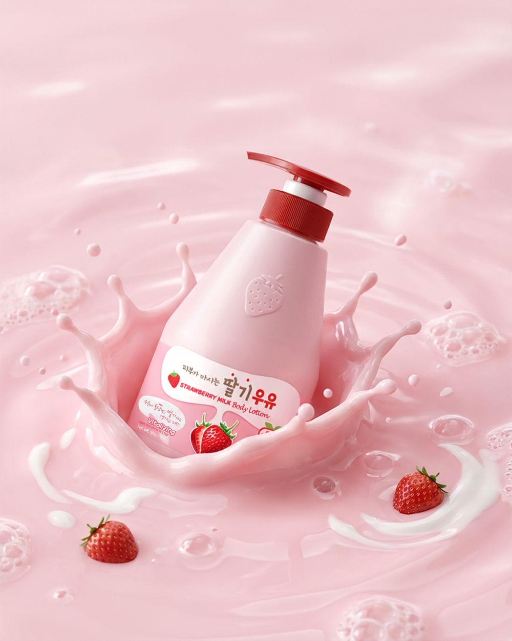 連呼吸都變甜！「草莓牛奶」香氛保養徹底翻紅，神還原韓國超商最萌飲料，洗出春天最貼膚的「純欲奶香」！-3