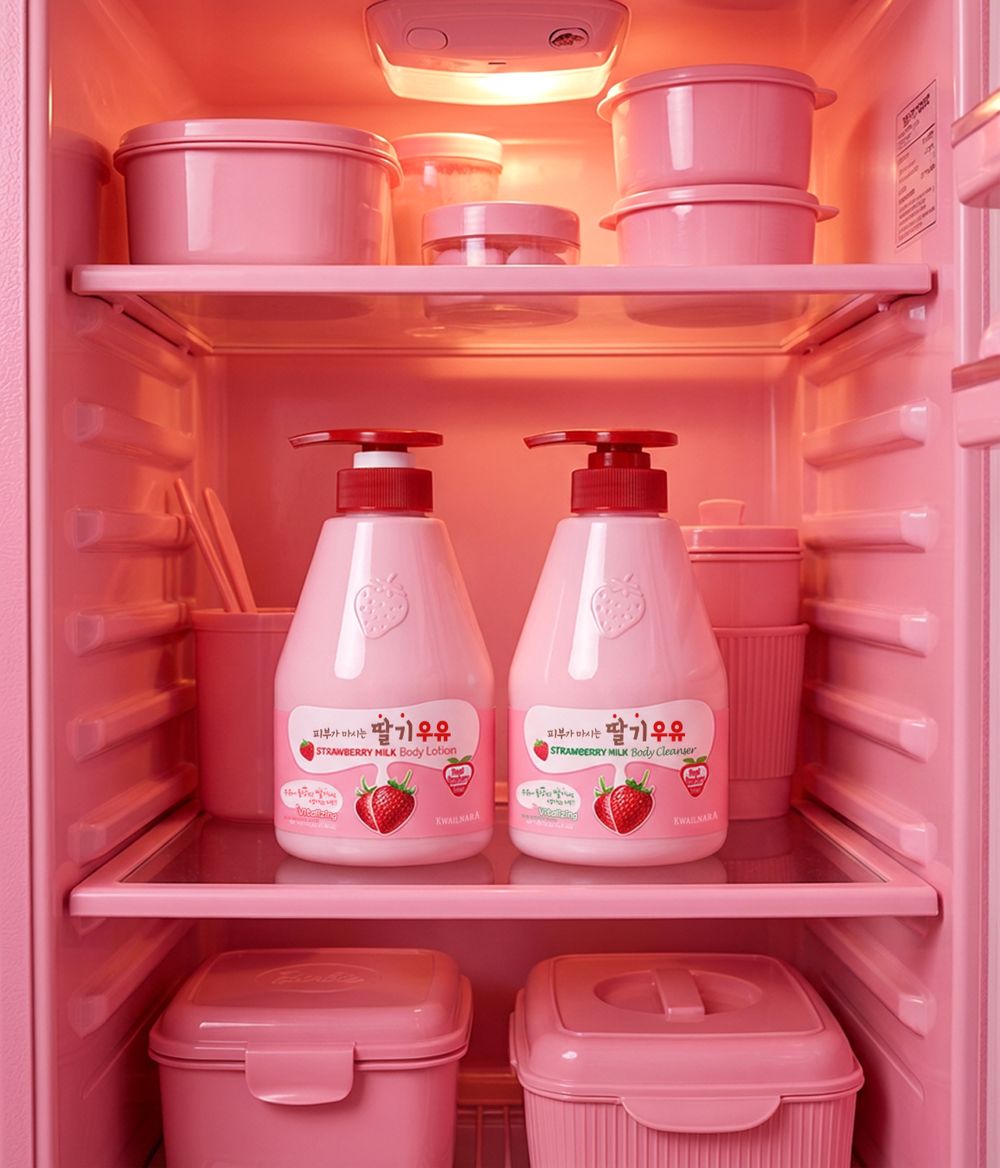 連呼吸都變甜！「草莓牛奶」香氛保養徹底翻紅，神還原韓國超商最萌飲料，洗出春天最貼膚的「純欲奶香」！-4