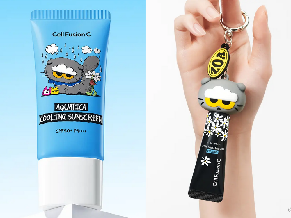 GD的貓又來賺飼料錢！Cell Fusion C防曬聯名「ZOA雲朵貓」洗版全網，藍色降溫、粉色濾鏡、紅色醫美級一次收！-10