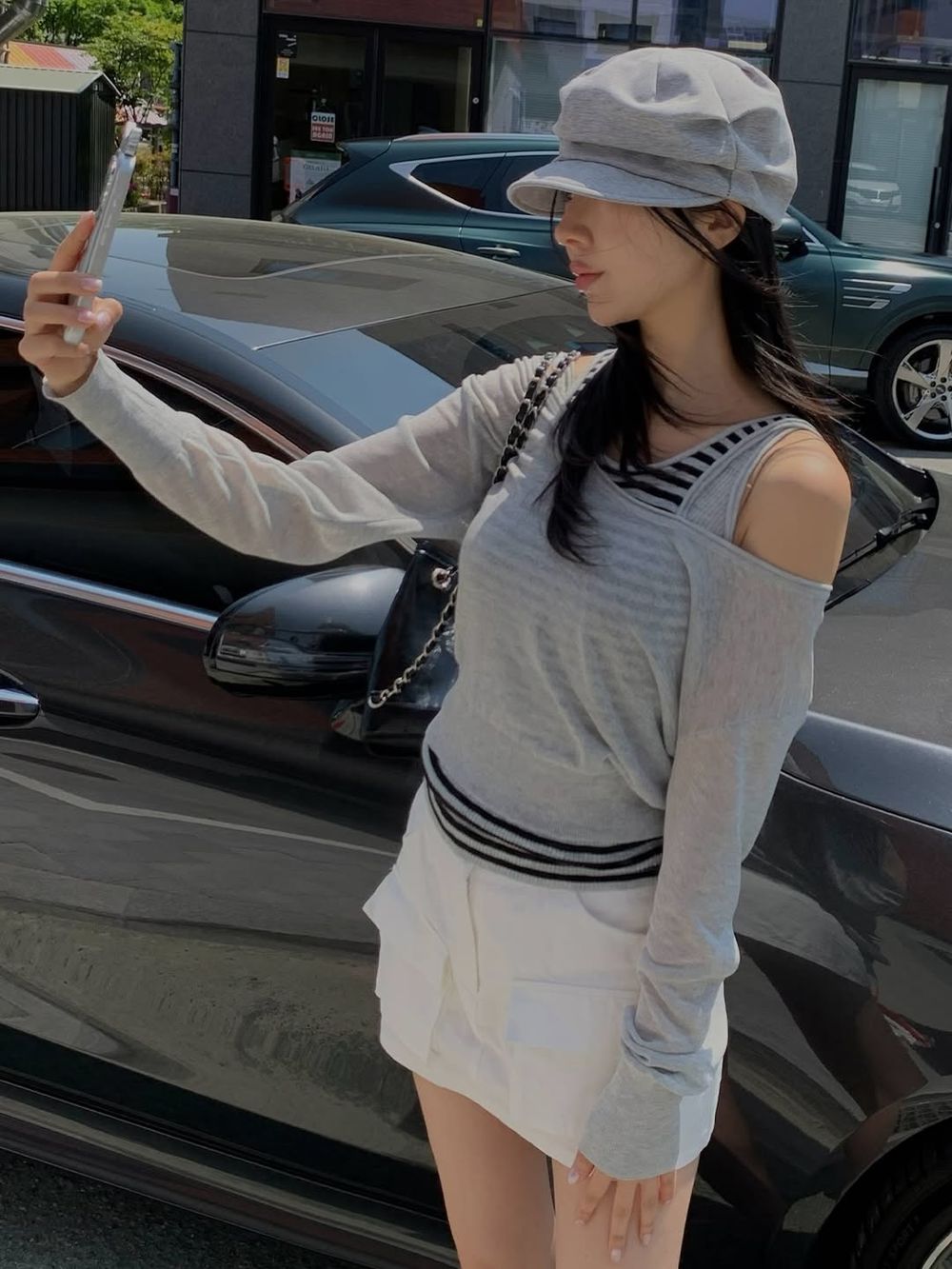 天氣變熱這樣穿！韓妞私藏6招「無袖背心」夏天穿搭！必掌握「背心疊穿」、連韓星都這樣搭！-12