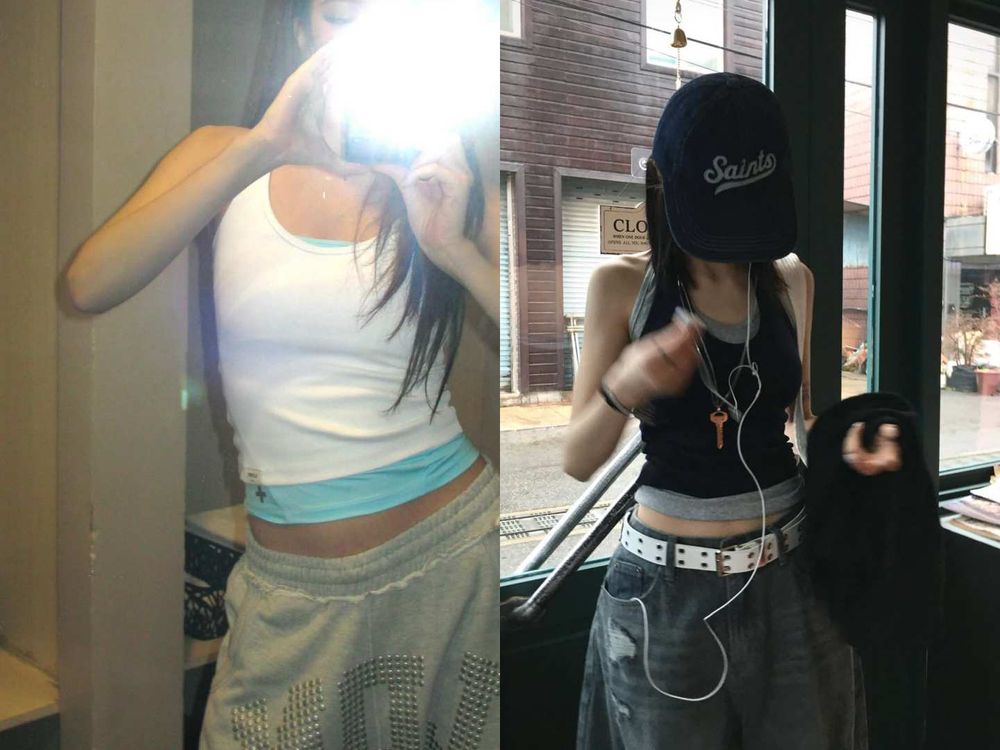 天氣變熱這樣穿！韓妞私藏6招「無袖背心」夏天穿搭！必掌握「背心疊穿」、連韓星都這樣搭！-13