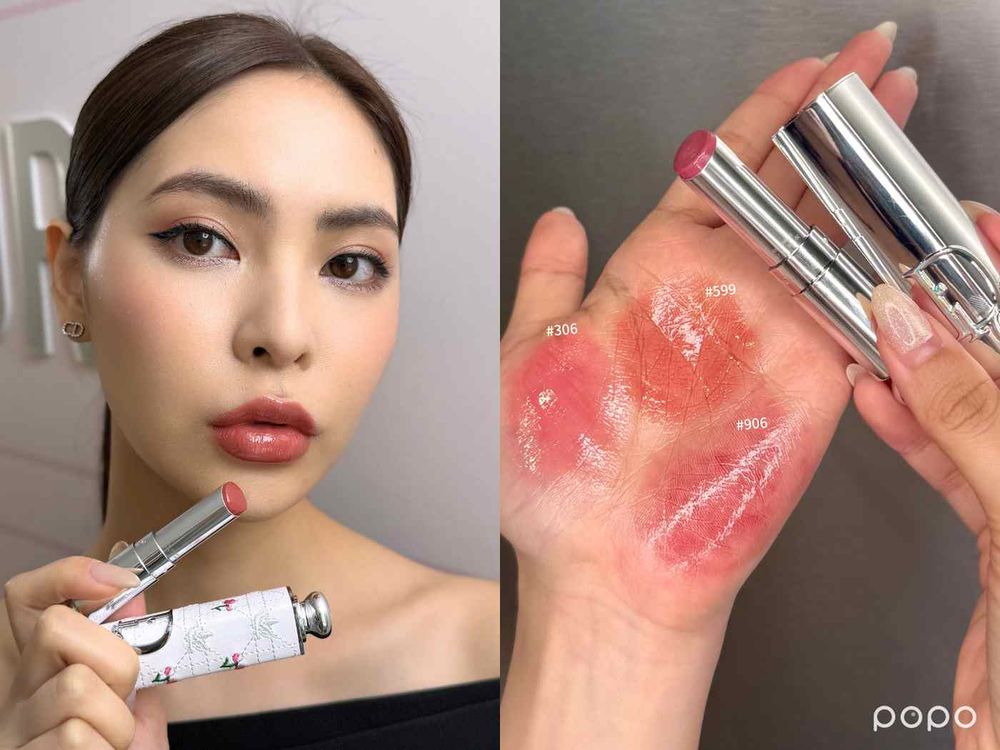 全網暴動迪奧水光唇膏開賣！JISOO同款初戀裸粉唇搭配蝴蝶結、玫瑰、丹寧限量高訂外殼，官網開賣秒售光！-5