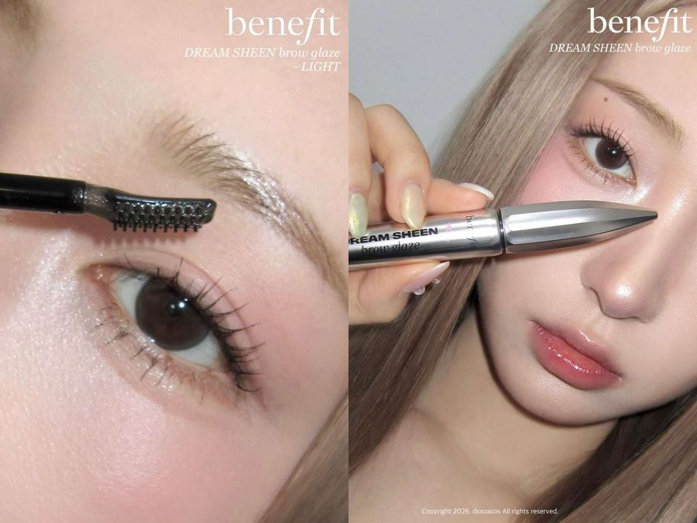 然竣眉毛直接封神！同款「冰霜光澤毛流眉」被問爆，Benefit亮晶晶眉膠一刷乾淨到發光，低飽和＋根根分明眉型洗版全網！-14