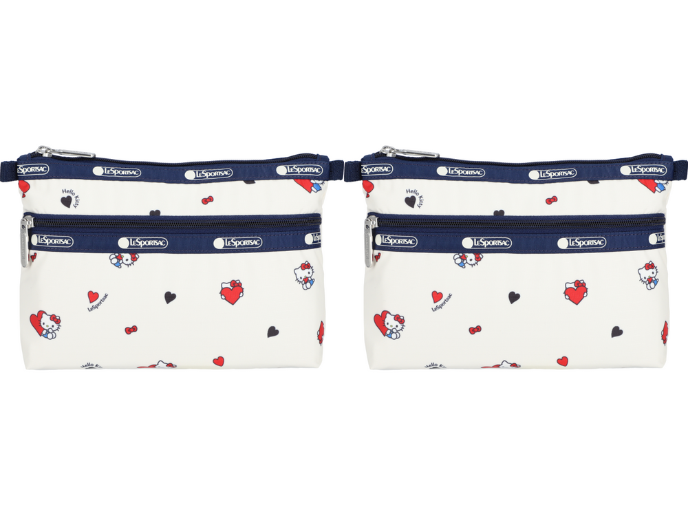 Hello Kitty聯名熱潮持續中！LeSportsac「滿滿愛心＋蝴蝶結」甜美爆擊、居然還有小化妝包！-7