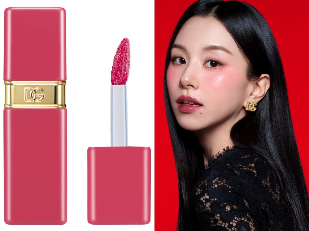 韓星帶貨力再爆！TWICE彩瑛空降DOLCE&GABBANA美妝謬思，果汁水光唇＋紅暈頰彩直接洗版全網！-8