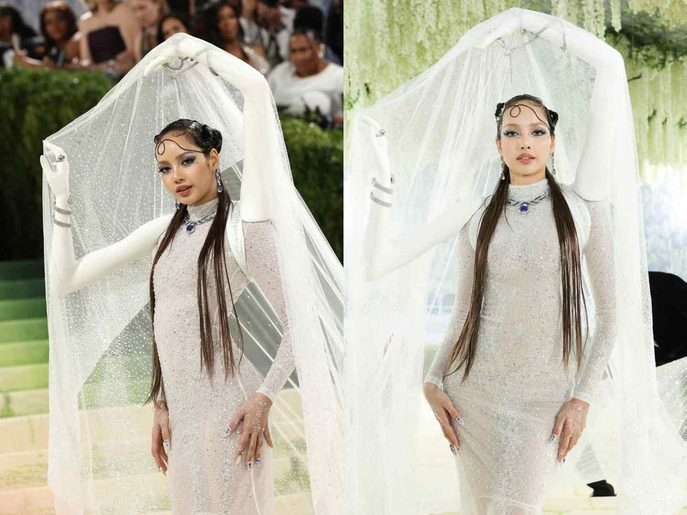 2026 Met Gala「紅毯女神」登場！BLACKPINK四閨女再度同框！Jisoo首秀獲好評、美到以為是花園女神！-5