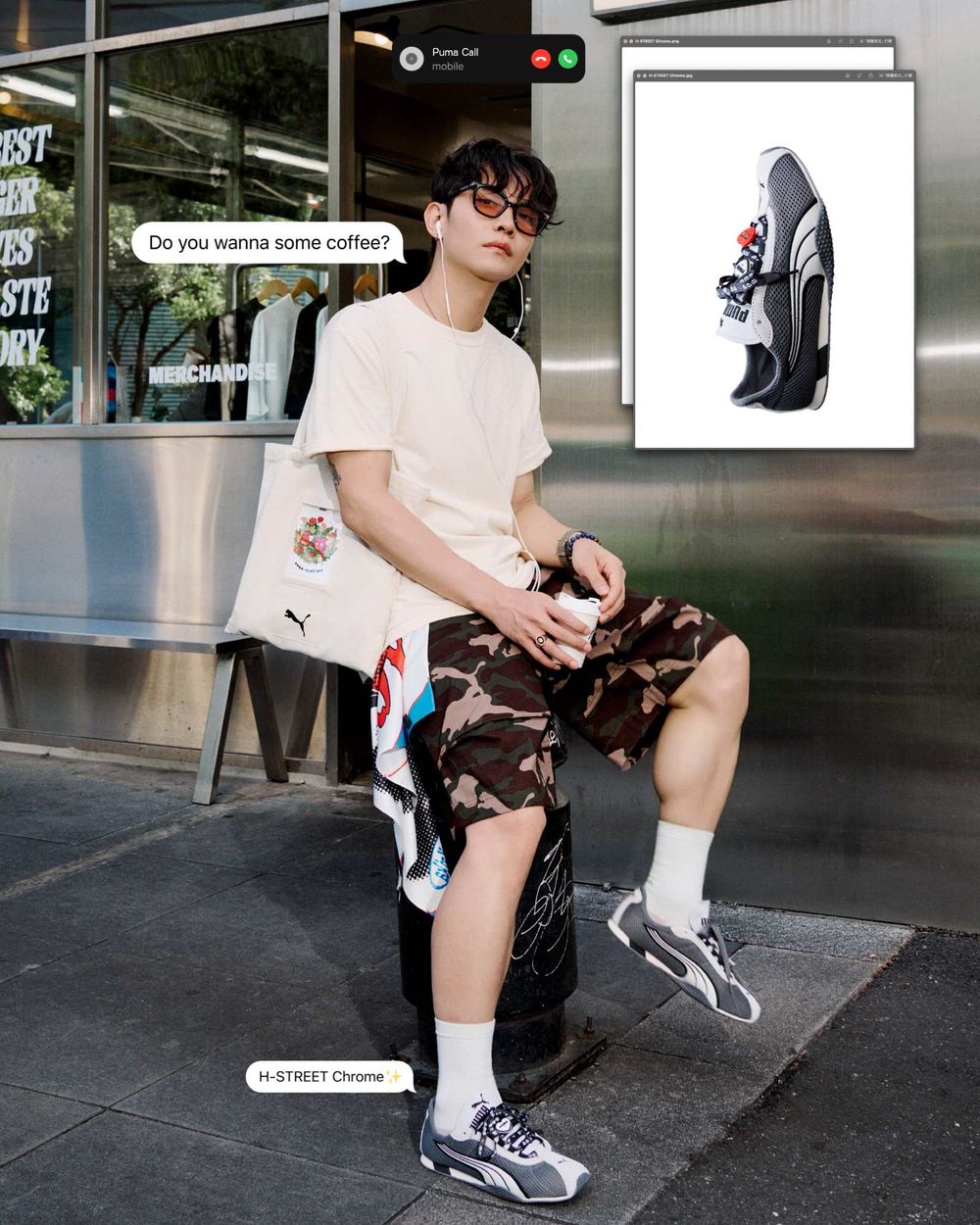 PUMA張凌赫同款「H-STREET球鞋」新色登場！銀光白、紅木棕美到犯規，厭世愛心鞋扣必收！-2