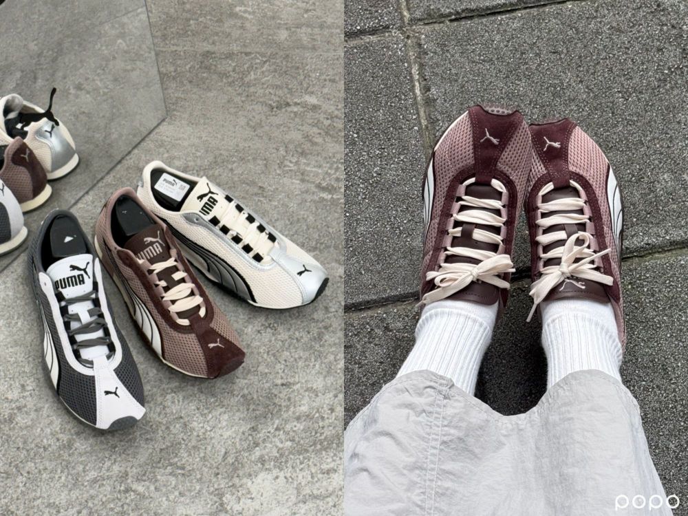 PUMA張凌赫同款「H-STREET球鞋」新色登場！銀光白、紅木棕美到犯規，厭世愛心鞋扣必收！-4