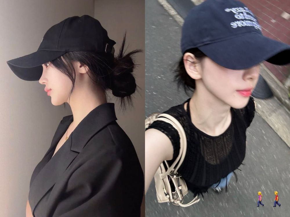 夏天帽子怎麼戴才好看？5招韓妞私藏搭配公式！疊搭墨鏡秒變韓星、這樣戴最顯臉小！-3