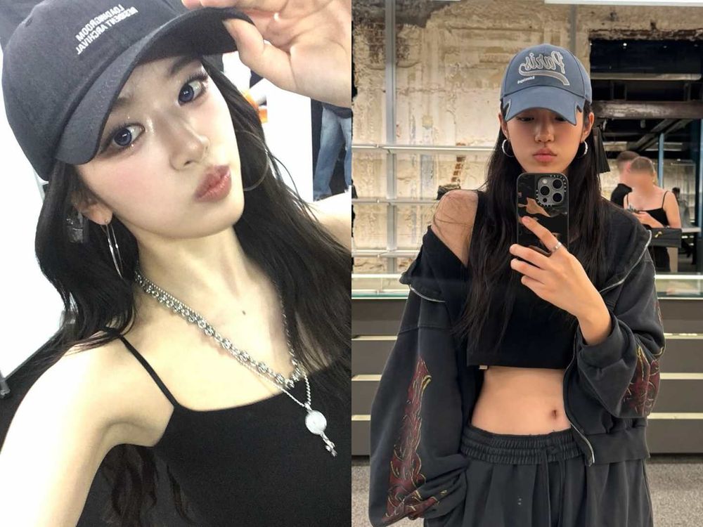 夏天帽子怎麼戴才好看？5招韓妞私藏搭配公式！疊搭墨鏡秒變韓星、這樣戴最顯臉小！-6