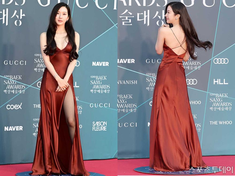 2026百想紅毯直擊！孫仙珍珠美背、文佳煐大秀長腿、潤娥簡約黑禮服氣場全開，金高銀＆朴寶英仙氣大PK！-6