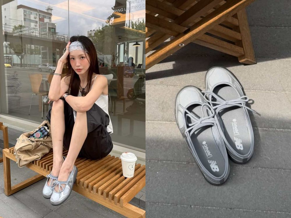 韓國女生改買這雙！New Balance又出超美瑪莉珍鞋！薄底版本＋蝴蝶結細節...甜感大升級！-4