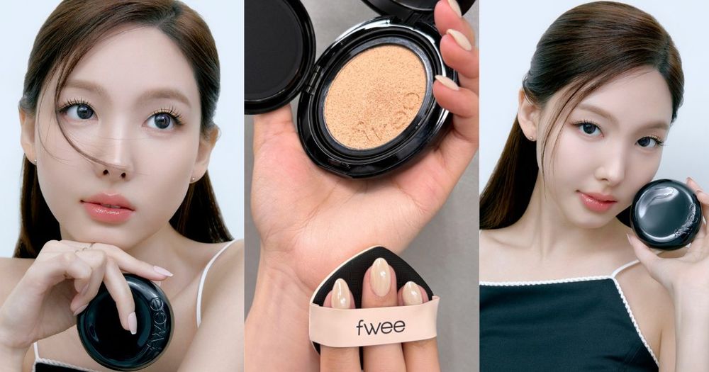 TWICE娜璉愛用底妝台灣開賣！風靡韓國「fwee持妝黑氣墊」一拍輕盈、柔焦毛孔，高級感半霧奶油肌真的愛了！-1