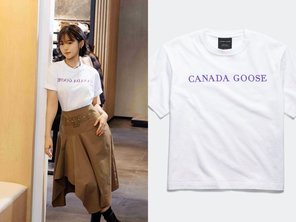 CANADA GOOSE夏天新品根本百搭神器！林廷憶同款「經典白T、Polo衫」隨便搭都超好看！-6