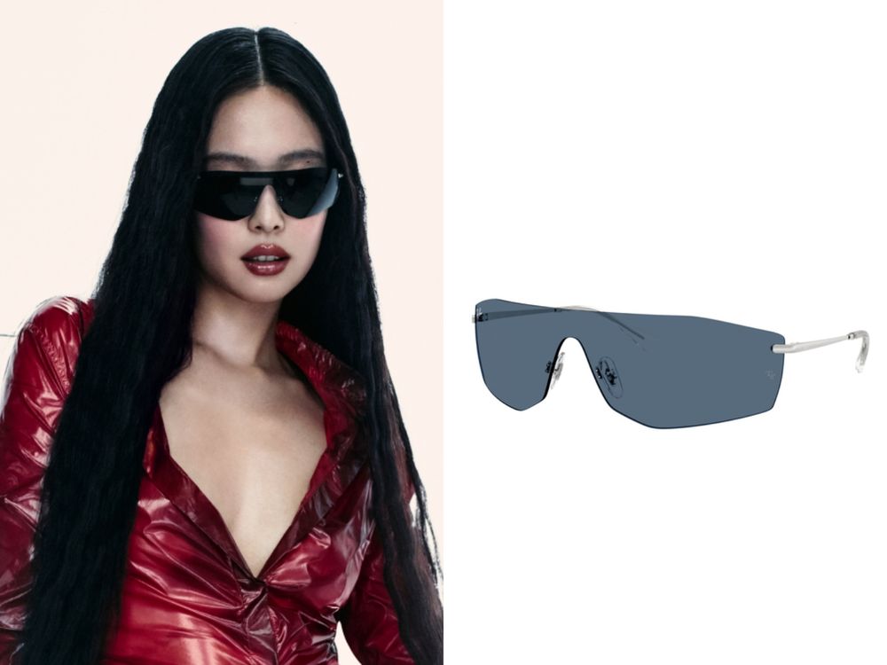 Jennie巨型Ray-Ban雷朋打卡牆空降信義區！珍妮6大同款墨鏡幫你整理好、慶生戴的是這支！-5