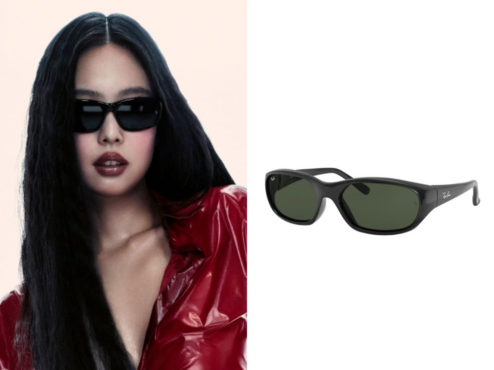 Jennie巨型Ray-Ban雷朋打卡牆空降信義區！珍妮6大同款墨鏡幫你整理好、慶生戴的是這支！-8
