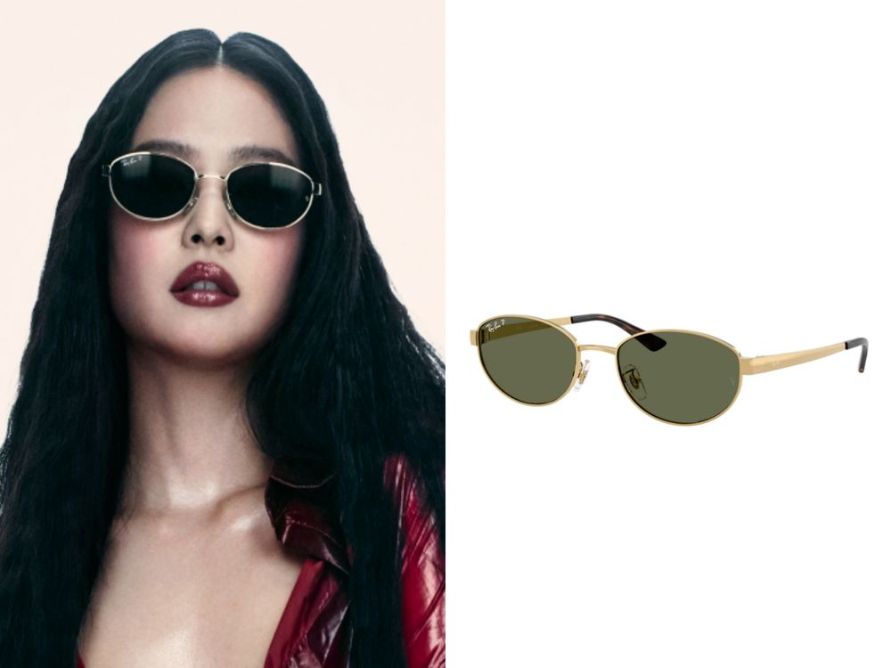 Jennie巨型Ray-Ban雷朋打卡牆空降信義區！珍妮6大同款墨鏡幫你整理好、慶生戴的是這支！-6