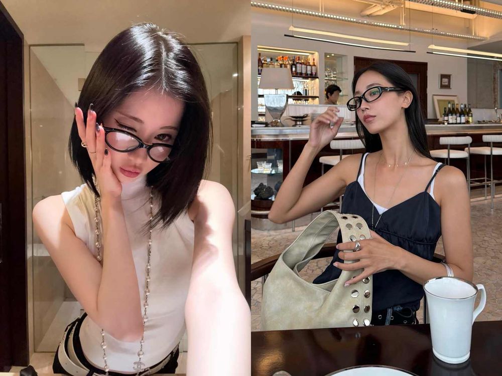 夏天「甜美辣妹」怎麼穿？6個穿搭公式一次學會！加副眼鏡辣感加倍、照著穿就超有韓妞感！-11