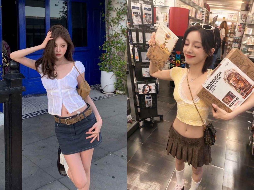 夏天「甜美辣妹」怎麼穿？6個穿搭公式一次學會！加副眼鏡辣感加倍、照著穿就超有韓妞感！-7