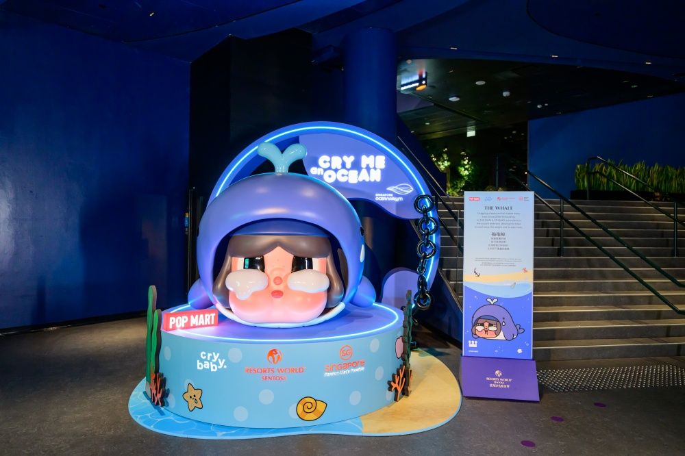 2026新加坡必去景點！「海底生物CRYBABY」降臨新加坡海洋生態館、5公尺高「河豚哭娃」必拍！-9