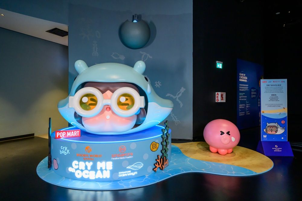 2026新加坡必去景點！「海底生物CRYBABY」降臨新加坡海洋生態館、5公尺高「河豚哭娃」必拍！-4