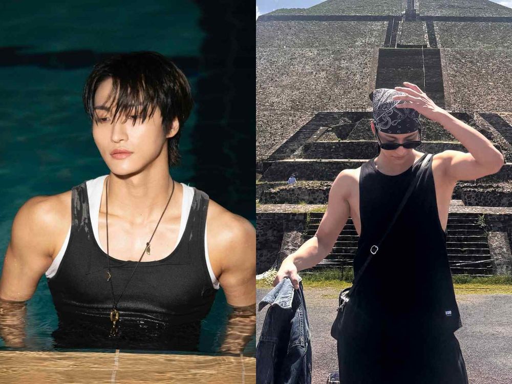 越簡單越有殺傷力！7位韓國「黑背心男神」一次看！SKZ、ATEEZ候選人太多！肩膀手臂線條藏不住！-9
