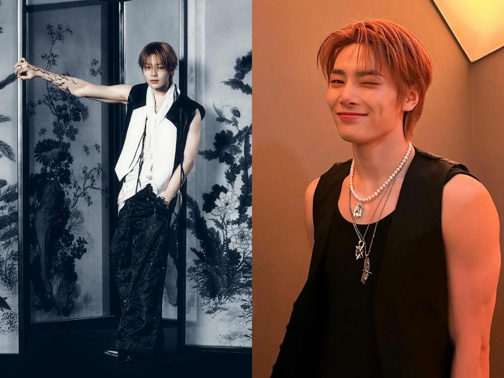 越簡單越有殺傷力！7位韓國「黑背心男神」一次看！SKZ、ATEEZ候選人太多！肩膀手臂線條藏不住！-5