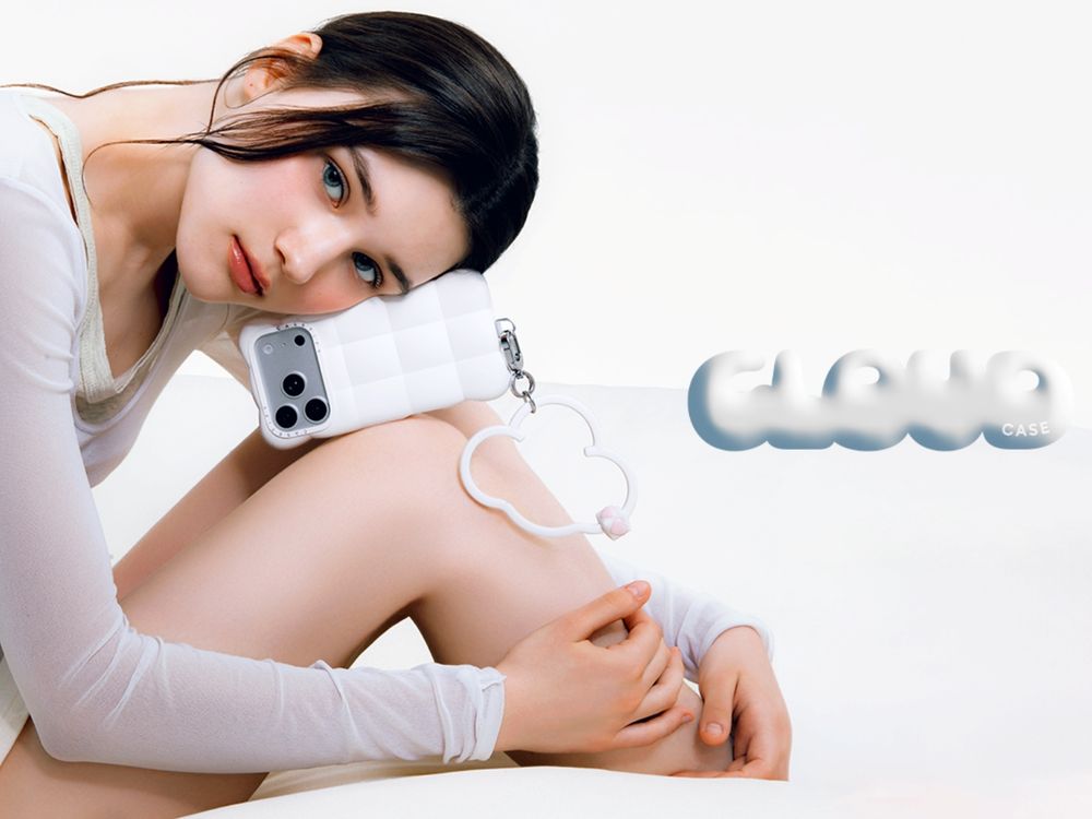 波紋手機殼勁敵來了？！CASETiFY新爆款「雲朵手機殼」澎澎棉花白、棉花糖粉超療癒！雲朵腕帶要一套收！-4