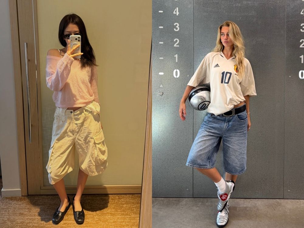 韓星夏天都在穿「五分褲/七分褲」怎麼挑？5件話題Jorts短褲實測、嬌小女生要選這版型！-4