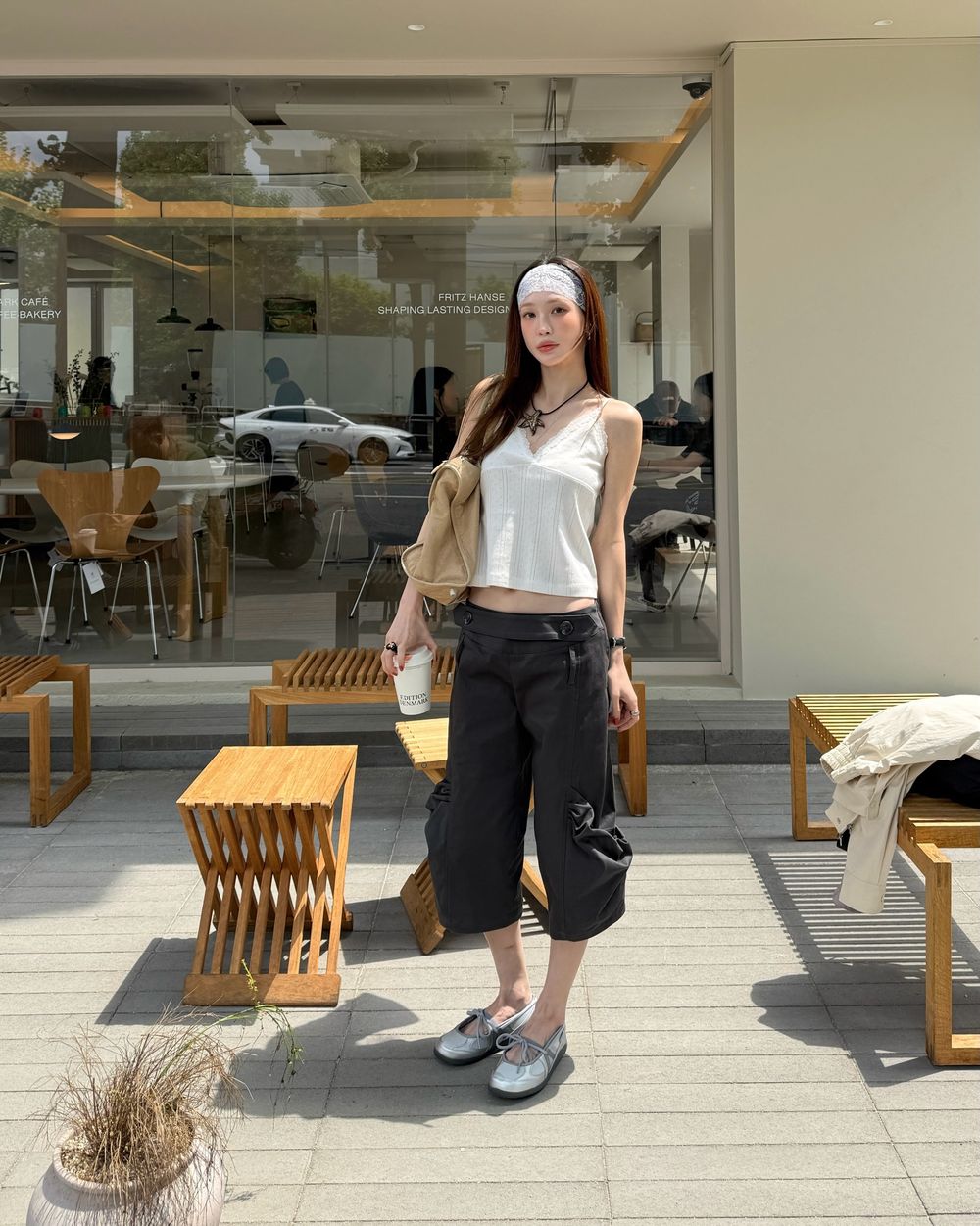 韓星夏天都在穿「五分褲/七分褲」怎麼挑？5件話題Jorts短褲實測、嬌小女生要選這版型！-6